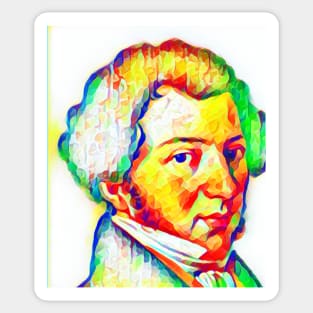Gioachino Rossini Colourful Portrait | Gioachino Rossini Artwork 11 Sticker